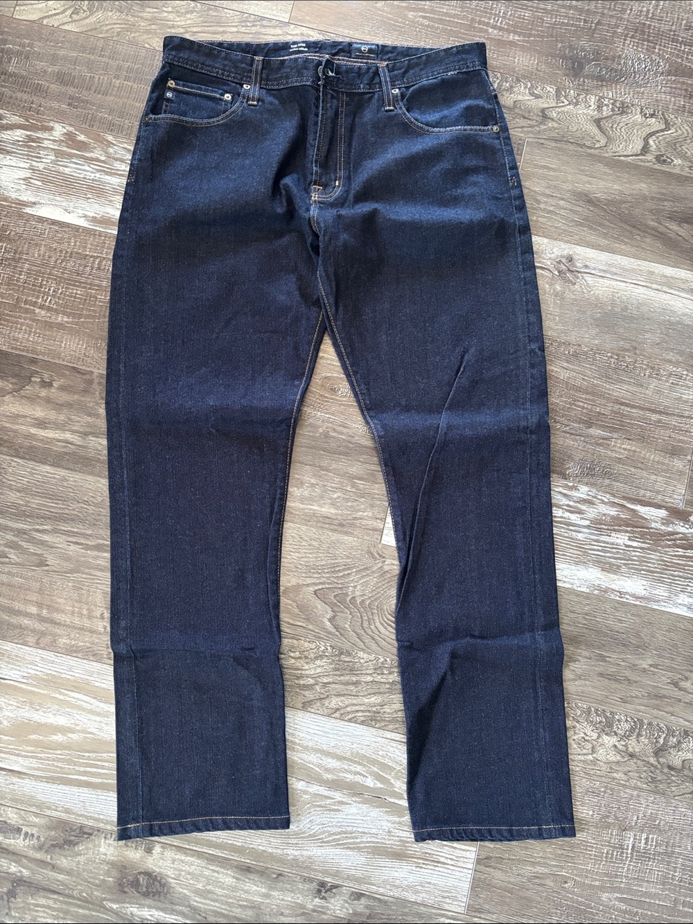 AG Men's Dark Blue Denim Jeans